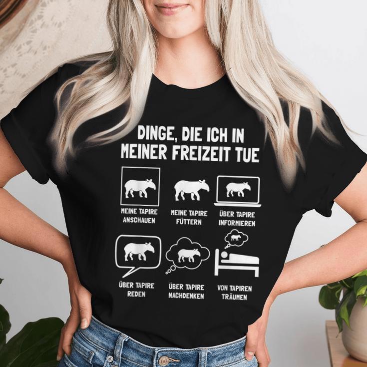 Tapir Tapirsafari Flat Landtapir Bergtapir Kabomanitapir T-shirt Frauen Geschenke für Sie