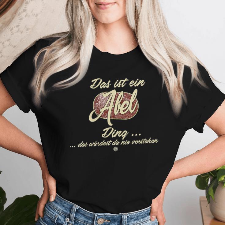 Women's Das Ist Ein Abel Ding Family Abel With-Neck T-shirt Frauen Geschenke für Sie