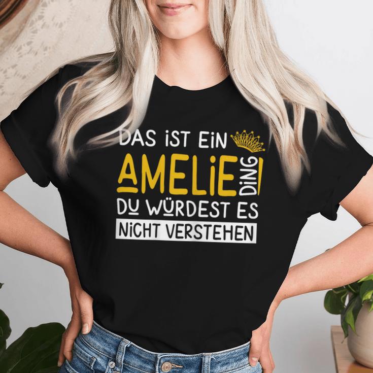 Women's First Name Amelie Name Day Saying Das Ist Ein Marion Ding T-shirt Frauen Geschenke für Sie