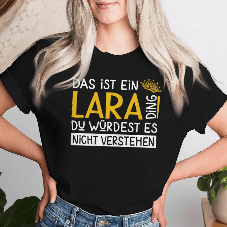 Women's First Name Lara Name Day Saying Das Ist Ein Lara Ding T-shirt Frauen Geschenke für Sie