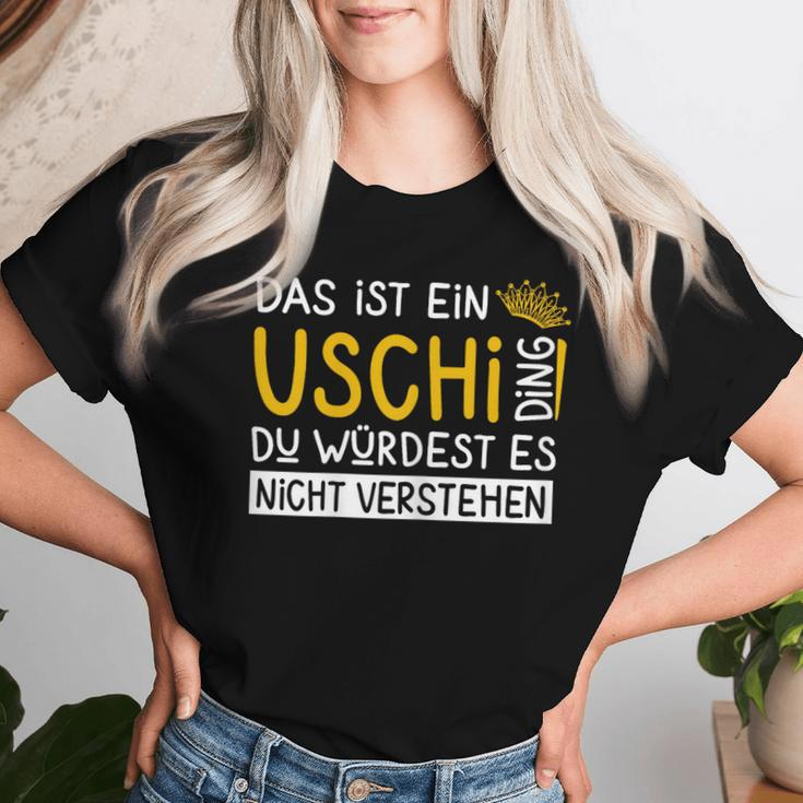 Women's First Name Uschi Name Day Saying Das Ist Ein Uschi Ding T-shirt Frauen Geschenke für Sie