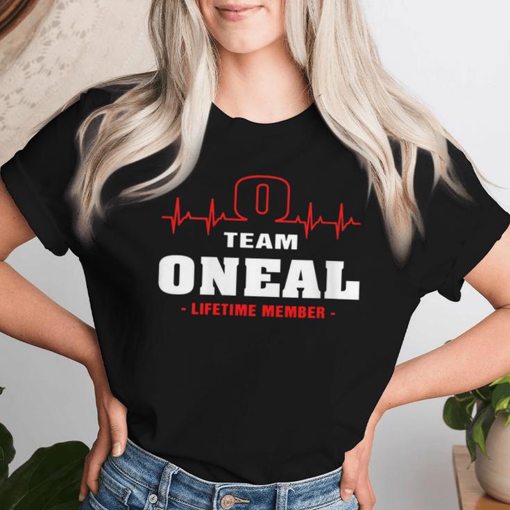 Women's Oneal Last Name Family Name Team Oneal Life Member T-shirt Frauen Geschenke für Sie