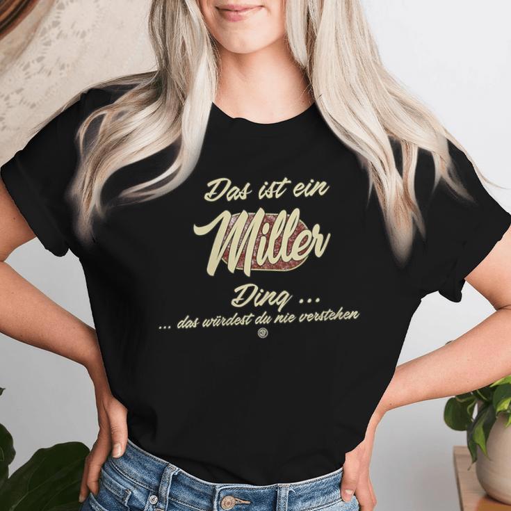 Women's With-Neck Das Ist Ein Miller Ding Family Miller T-shirt Frauen Geschenke für Sie