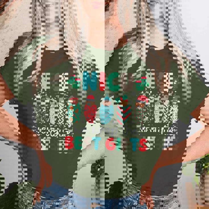 Nicu Christmas Nicu Nurse Xmas Neonatal Intensive Care Unit Women T-shirt Gifts for Her