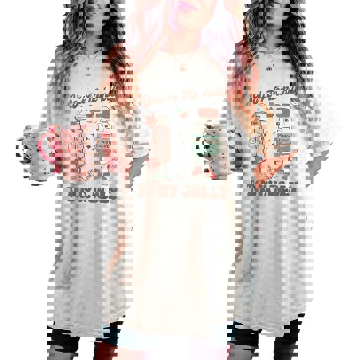 Pulmonology Nurse Christmas Family Medicine Er Icu Nurse Women's Oversized Comfort T-shirt