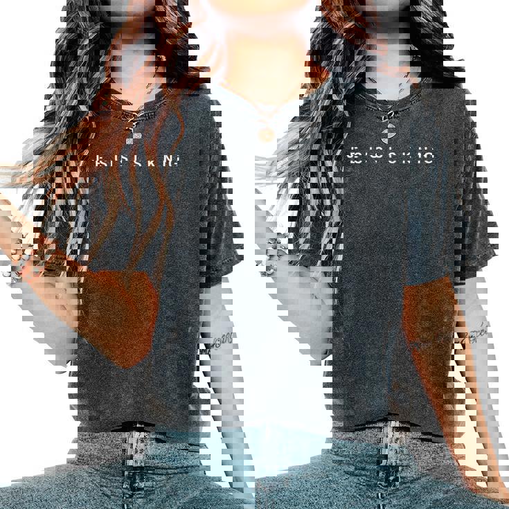 Jesus Is King Subtle Christian Minimalist Religious Women's Oversized Comfort T-Shirt