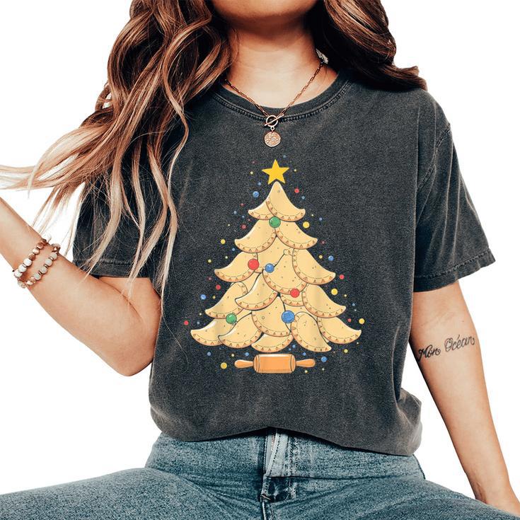 Pierogi Tree Polish Christmas Food Tee Men Women Kids Women's Oversized Comfort Colors T-Shirt