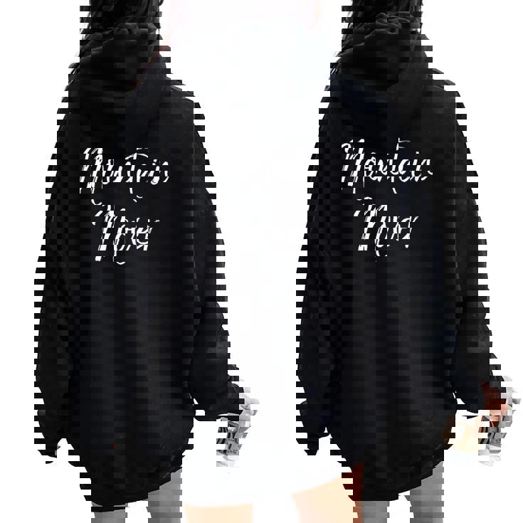 Faith Can Move Mountains Quote Prayer Warrior Mountain Mover Women Oversized Hoodie Back Print Faith Can Move Mountains Quote Prayer Warrior Mountain Mover Women Oversized Hoodie Back Print
