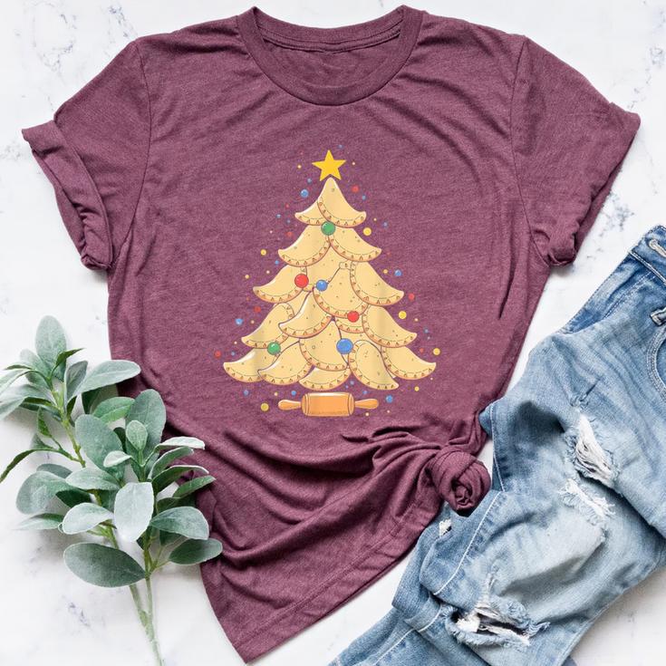 Pierogi Tree Polish Christmas Food Tee Men Women Kids Women's Heather T-Shirt