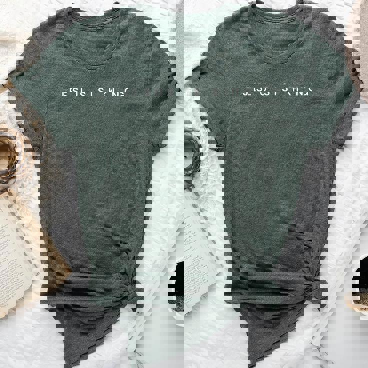 Jesus Is King Subtle Christian Minimalist Religious Bella Canvas T-shirt