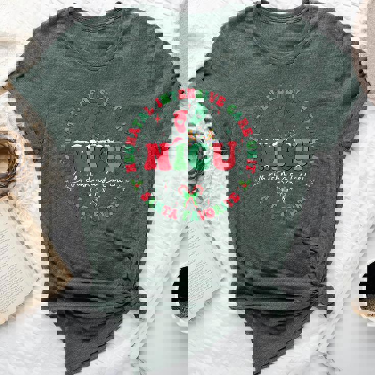 Nicu Christmas Crew Nicu Nurse Santa Favorite Xmas Costume Bella Canvas T-shirt