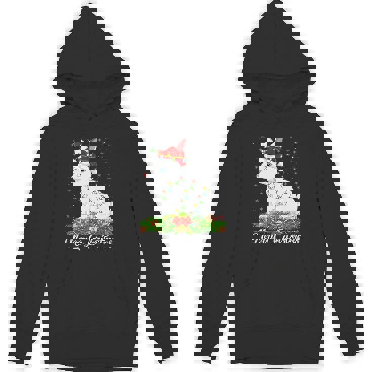 Arctic Hare Lover Matching Santa Hat Arctic Hare Christmas Premium Unisex Hoodie