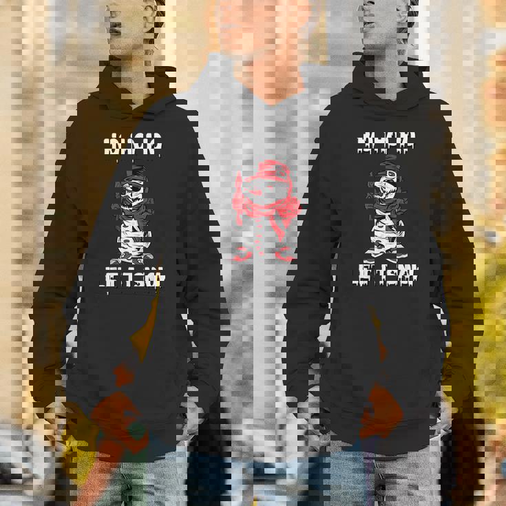 Ho Ho Ho Let It Show Horror Fan Creepy Snowman Christmas Unisex Hoodie
