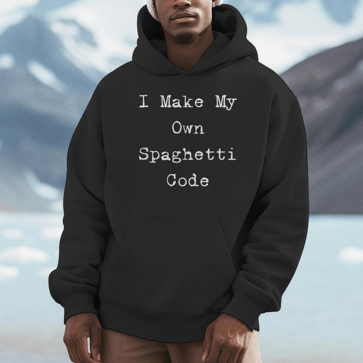I Make My Own Spaghetti Code Programmer Programming Humor Unisex Hoodie ...