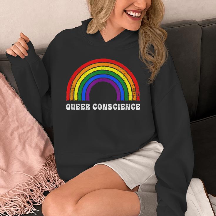 Queer Conscience Rainbow Gender Neutral Pride Androgyny Unisex Hoodie Queer Conscience Rainbow Gender Neutral Pride Androgyny Unisex Hoodie