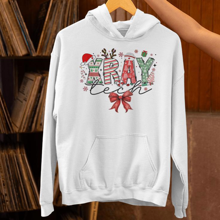Xray Tech Christmas Coquette Bow Rad Tech Radiology Unisex Hoodie