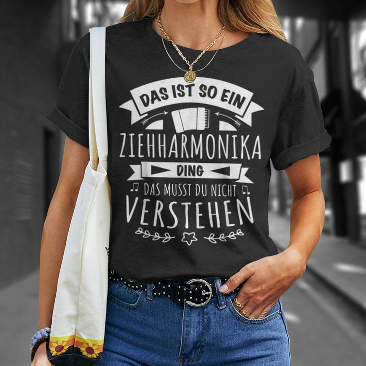 With Accordion Musician Das Ist So Ein Ziehharmonika Ding T-Shirt Geschenke für Sie