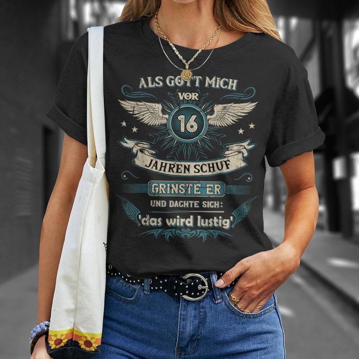 Als Gott Michor 16 Jahren Schuf Grinste Er Das Wird T-Shirt Geschenke für Sie