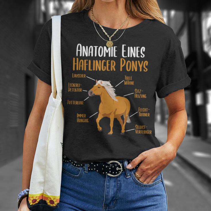 Anatomy Of A Haflinger Pony Haflinger Horse T-Shirt Geschenke für Sie