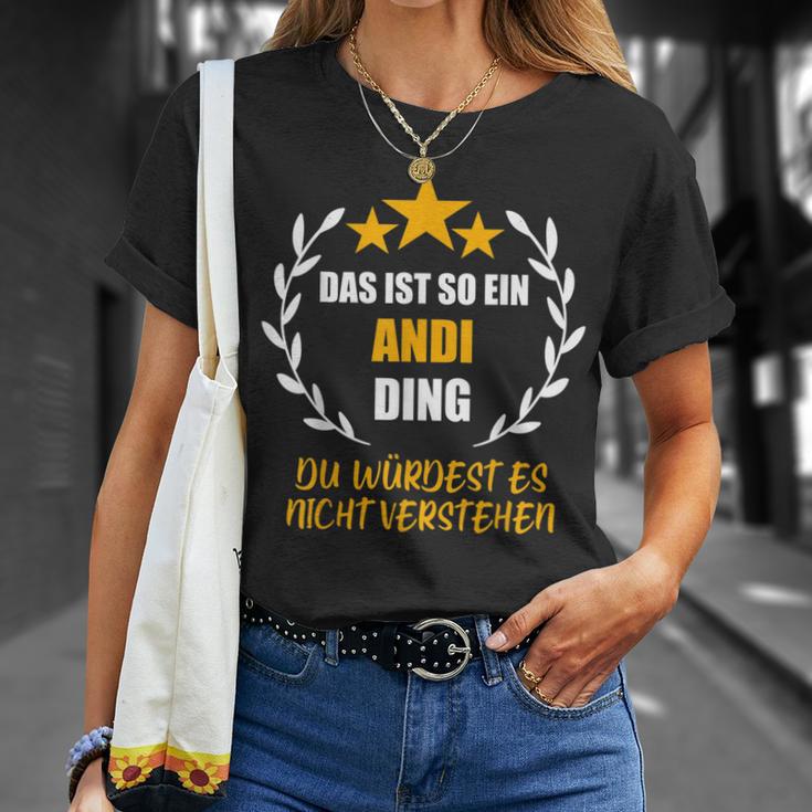 Andi Das Ist So Ein Andi Ding Name First Name Fun Slogan S T-Shirt Geschenke für Sie