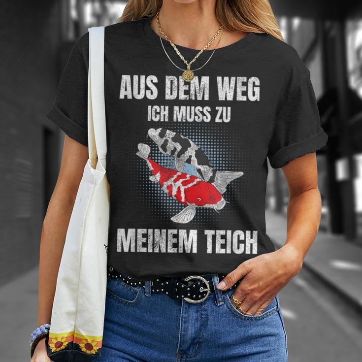 Aus Dem Weg Ich Muss Zu Meiner Pond Koi Carp Garden Pond T-Shirt Geschenke für Sie