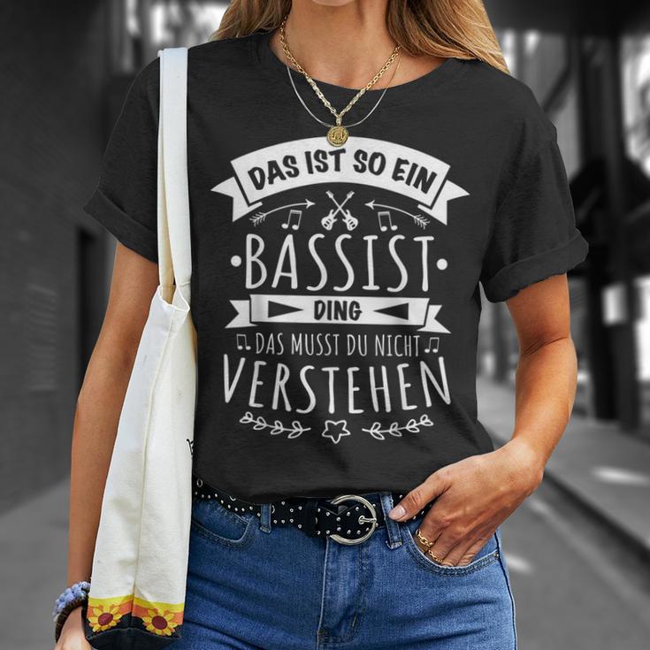 Bassist E-Bass Bass Musician Das Ist So Ein Bassist Ding T-Shirt Geschenke für Sie