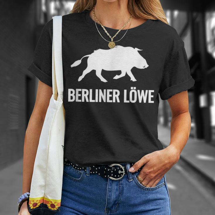 Berliner Löwe Wildschwein Geschenkidee T-Shirt Geschenke für Sie