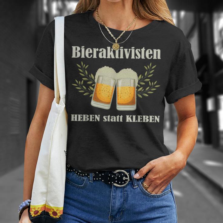 Bieraktivisten Heben Statt Kleben Beer Activist T-Shirt Geschenke für Sie