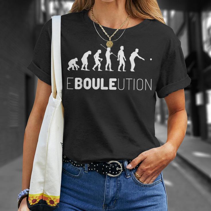 Boule Ebouleution Boccia Evolution Boulplayer Petanque T-Shirt Geschenke für Sie