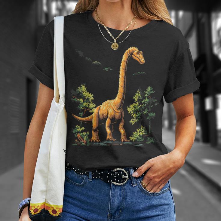 Brachiosaurus Dinosaur Motif Illustration Brachiosaurus T-Shirt Geschenke für Sie