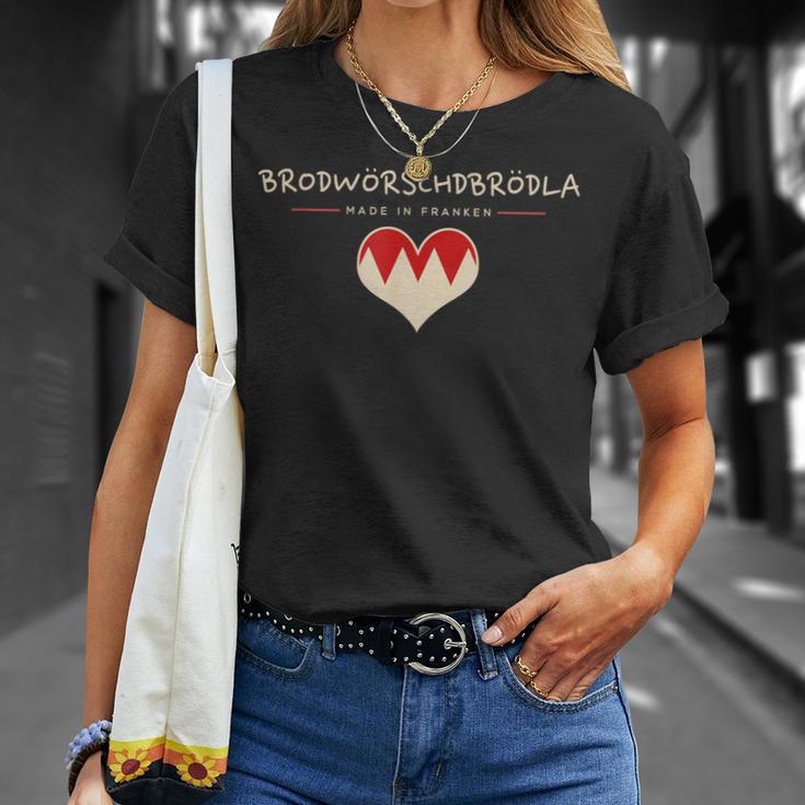 Brodwörschdbrödla Fränggisch Fränkisch Franken T-Shirt Geschenke für Sie