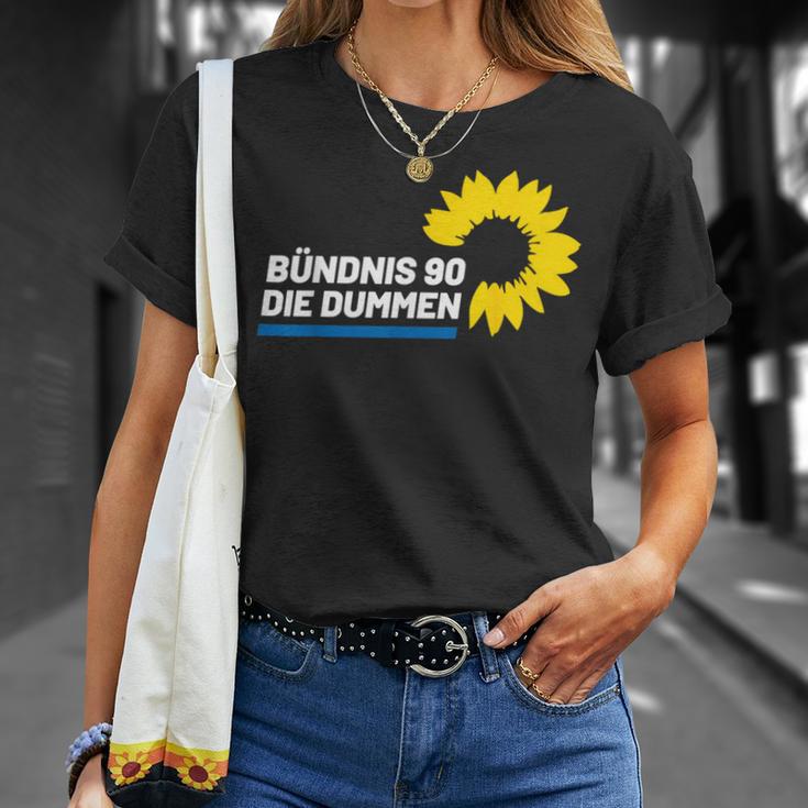 Bündnis 90 Die Dummen Dummheit Hat Eine Farbe Stop Klimawahn T-Shirt Geschenke für Sie