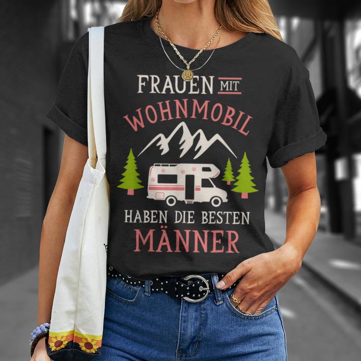 Camping Frauen Mit Wohnmobil Haben Die Besten Männer Camper T-Shirt Geschenke für Sie