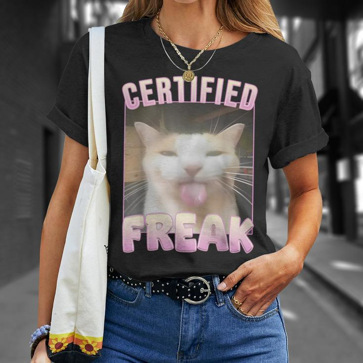 Cat Certified Freak T-Shirt Geschenke für Sie