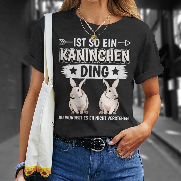 Damen Ist So Ein Kaninchen Ding Kaninchen Mit-Ausschnitt T-Shirt Geschenke für Sie