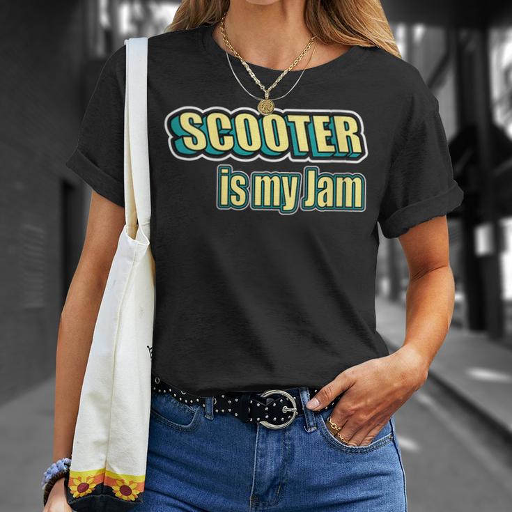 Damen Scooter Rider Scooter Ist Mein Ding Mit-Ausschnitt T-Shirt Geschenke für Sie