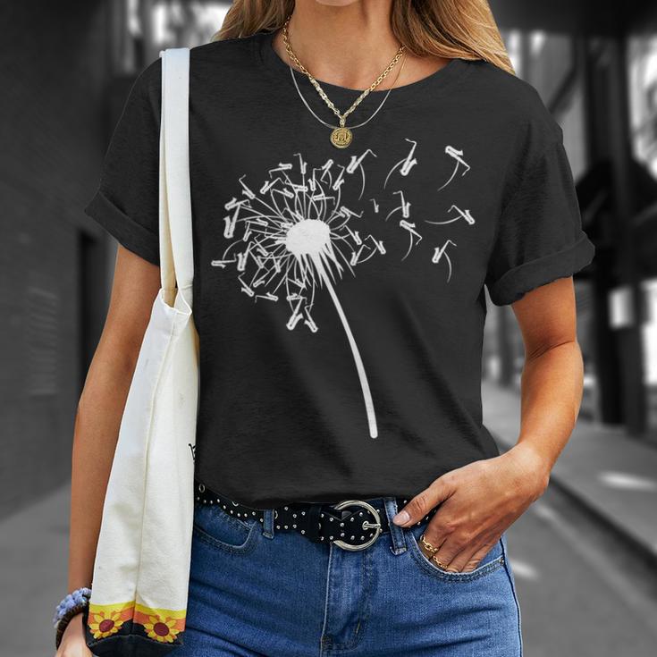 Dandelion Saxophone For Saxophonist Saxophone T-Shirt Geschenke für Sie