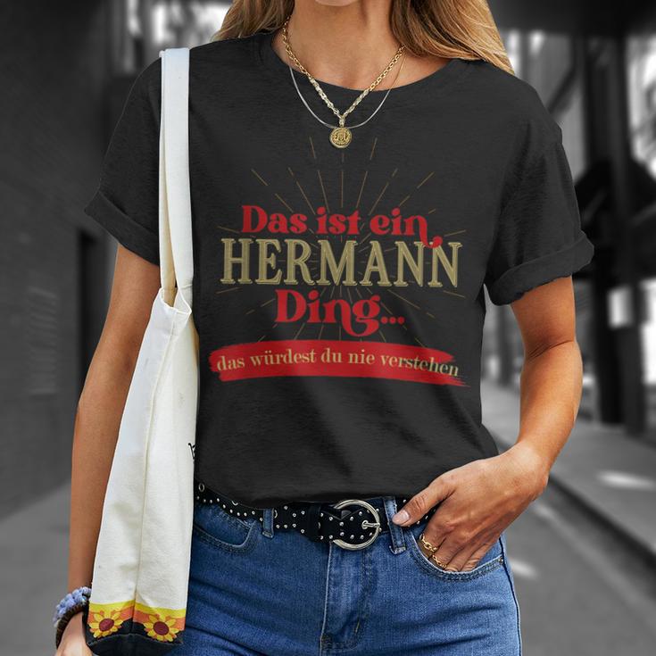 Das Ist Ein Hermann Ding Das Würdest Du Nnie G T-Shirt Geschenke für Sie