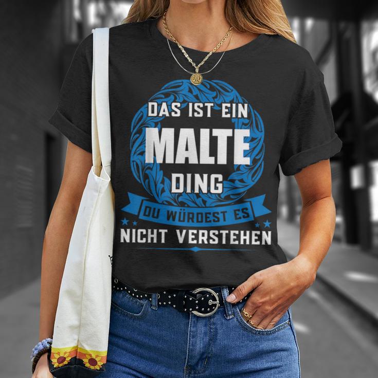 Das Ist Ein Malte Dingorname T-Shirt Geschenke für Sie