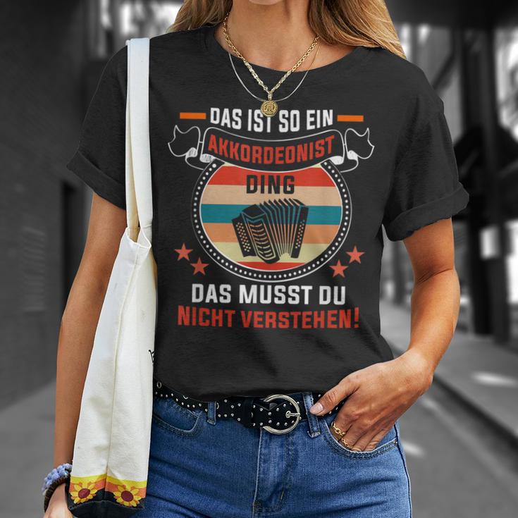 Das Ist So Ein Akkordeonist Ding Akkordeonspieler T-Shirt Geschenke für Sie