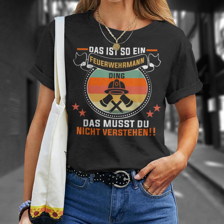 Das Ist So Ein Feuerwehrmann Ding Feuerwehr Feuerwehrmann T-Shirt Geschenke für Sie