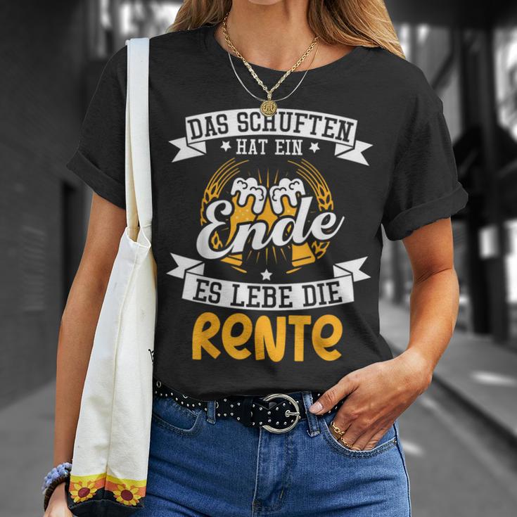 Das Schuften Hat Ende Ruhestand Pension Pension Rentner T-Shirt Geschenke für Sie