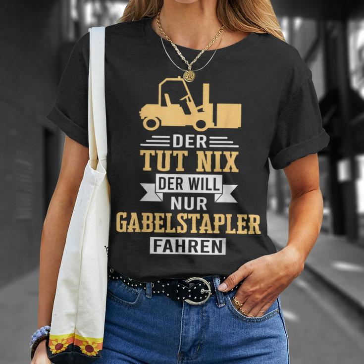 Der Will Nur Forklift Driving Forklift Driver Forklift T-Shirt Geschenke für Sie