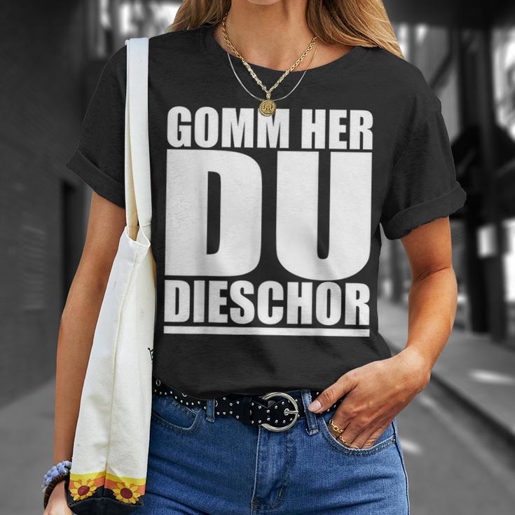 Come Here Du Tiger On Saxon Ossi Dialekt T-Shirt Geschenke für Sie