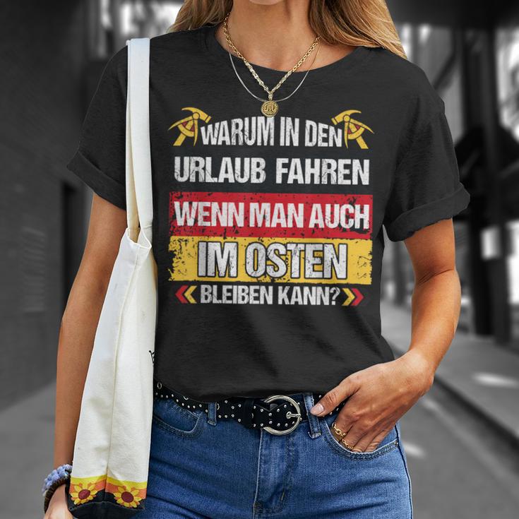 East Germany Ddr Warum In Den Urlaub Fahren T-Shirt Geschenke für Sie