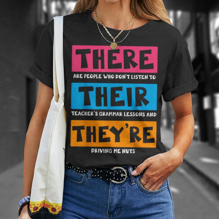 English Teacher Grammar T-Shirt Geschenke für Sie