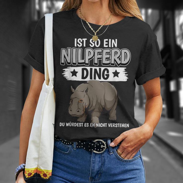 Flusspferd Sachen Ist So Ein Nilpferd Ding Nilpferd T-Shirt Geschenke für Sie