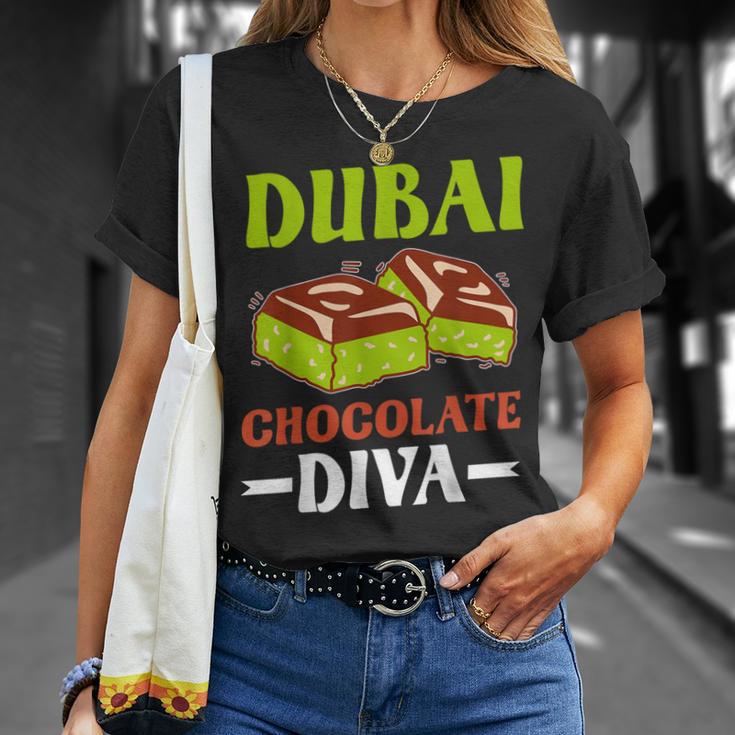 Dubai Chocolate Slogan T-Shirt Geschenke für Sie