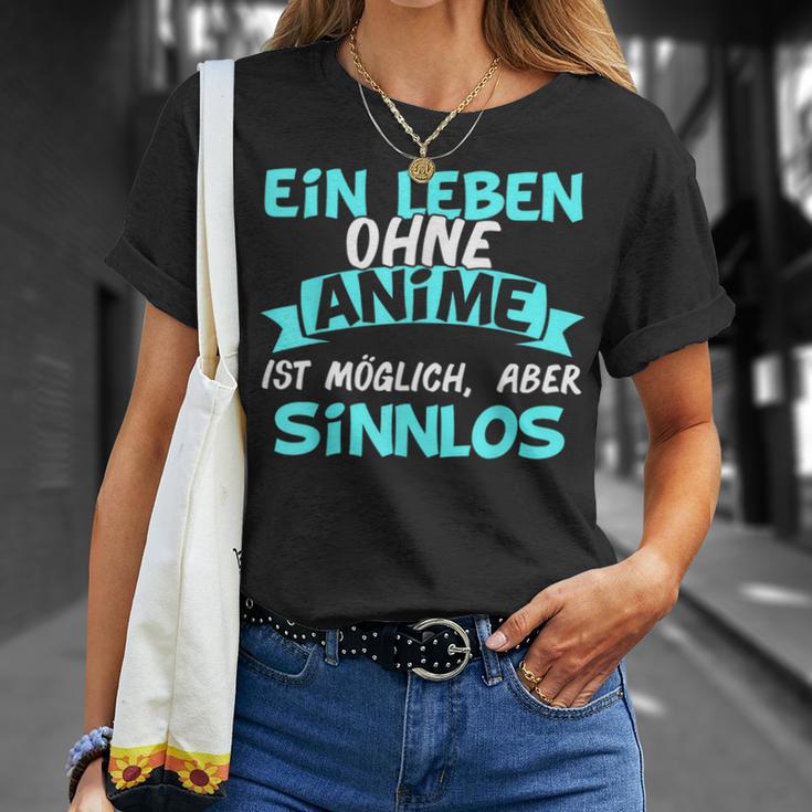 Otaku Sayings Ein Leben Ohne Anime Ist Sinnlos T-Shirt Geschenke für Sie