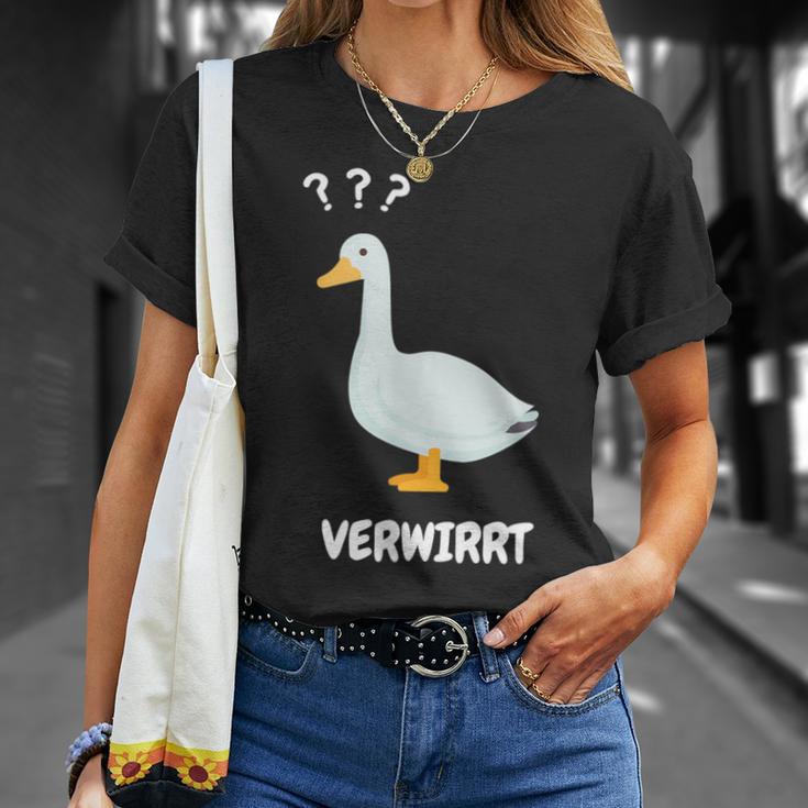 Ganserwirrt Lustiges Gänse Goose Meme Wortspiel T-Shirt Geschenke für Sie